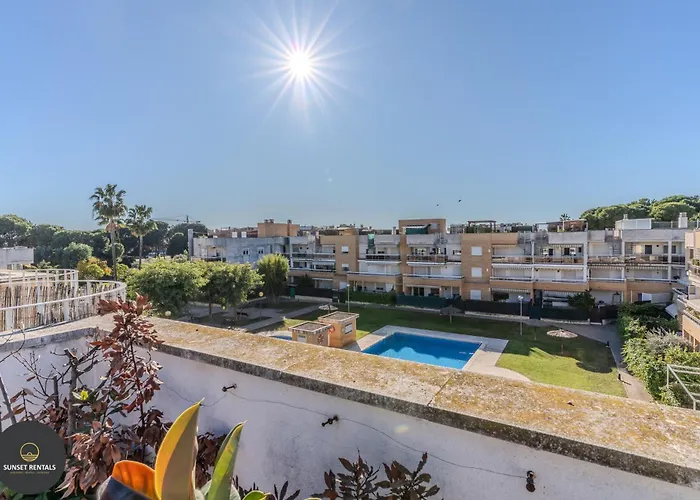 Atico Con Terraza + Piscina + Parking Privado Cubierto By Sunset Lägenhet